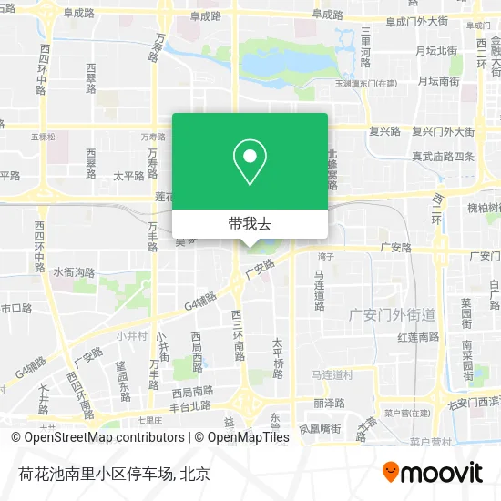 荷花池南里小区停车场地图