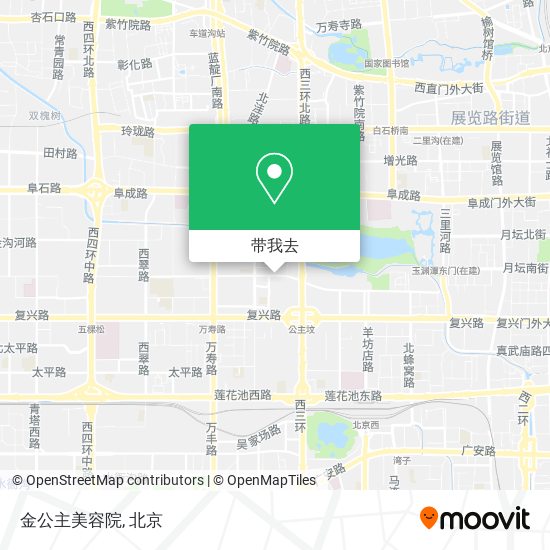 金公主美容院地图