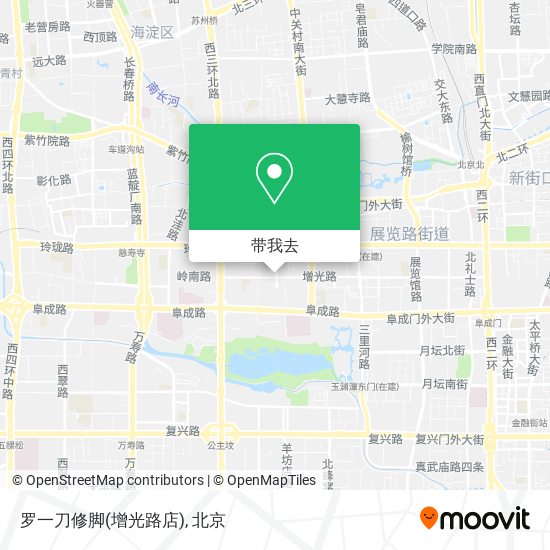 罗一刀修脚(增光路店)地图