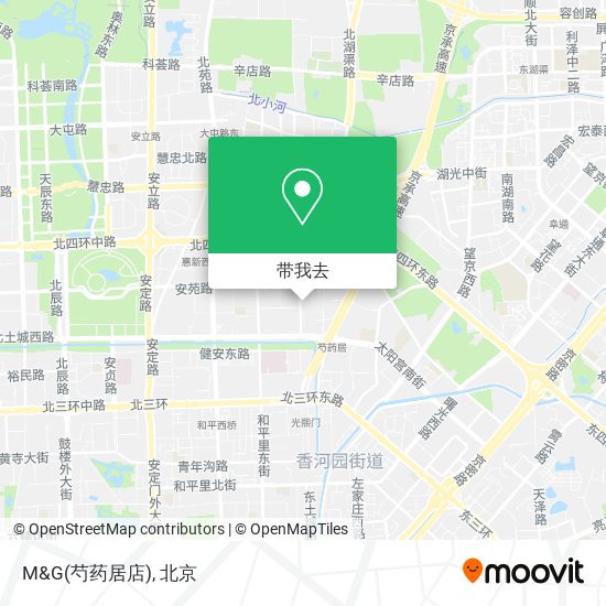 M&G(芍药居店)地图
