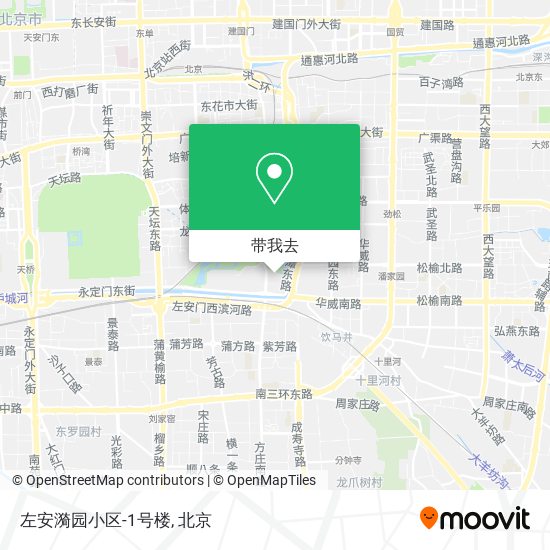 左安漪园小区-1号楼地图