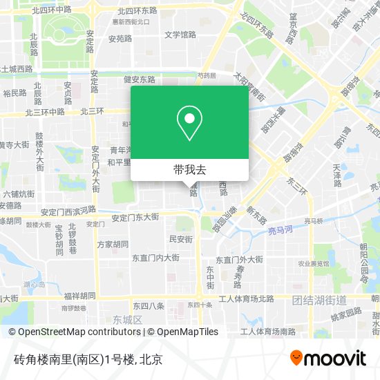 砖角楼南里(南区)1号楼地图