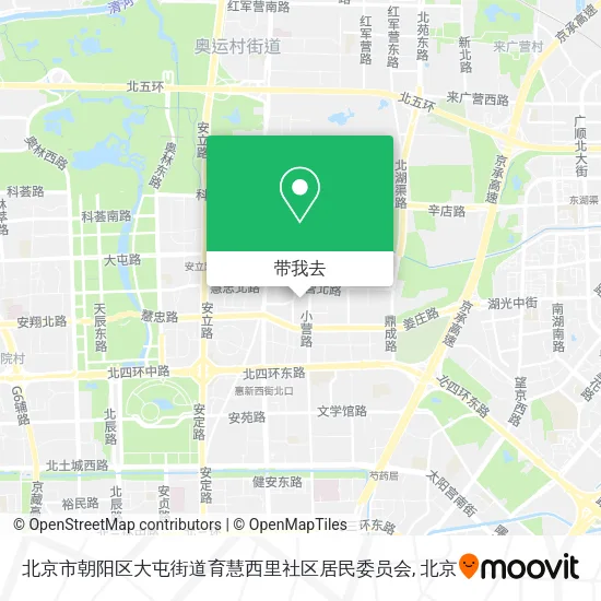 北京市朝阳区大屯街道育慧西里社区居民委员会地图