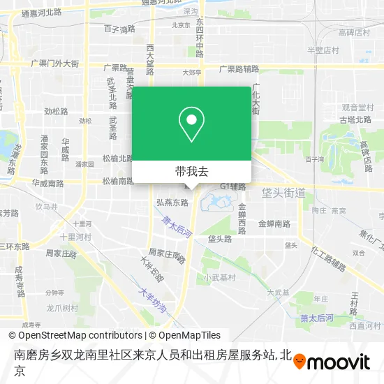 南磨房乡双龙南里社区来京人员和出租房屋服务站地图