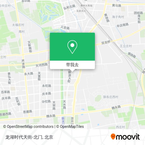 龙湖时代天街-北门地图