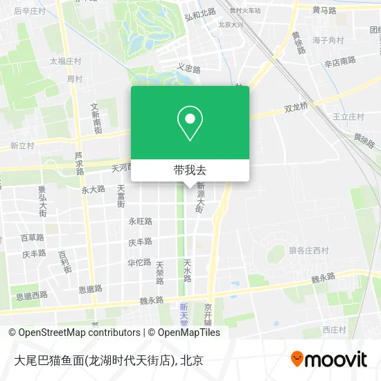 大尾巴猫鱼面(龙湖时代天街店)地图