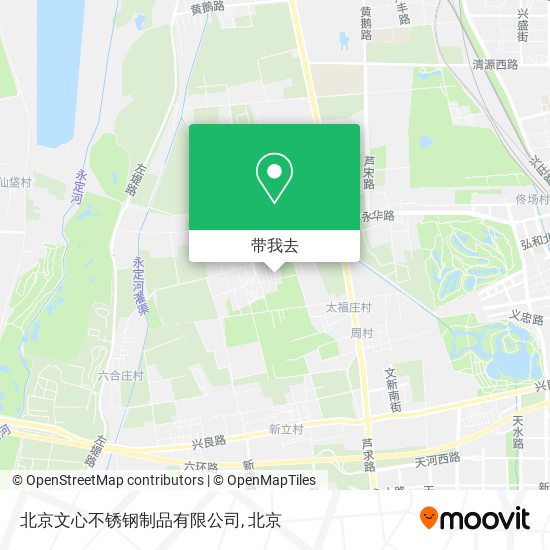 北京文心不锈钢制品有限公司地图