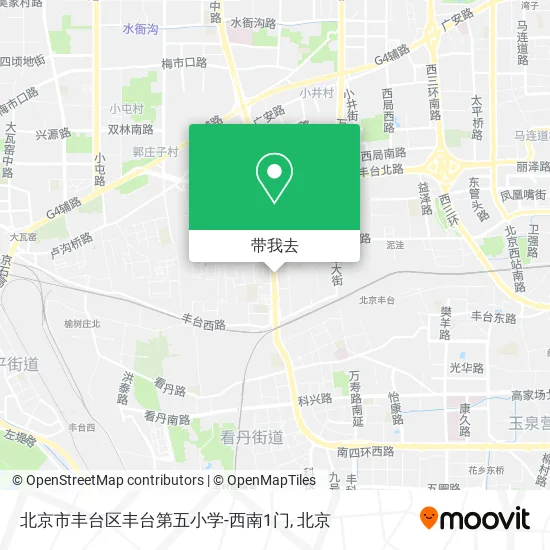 北京市丰台区丰台第五小学-西南1门地图