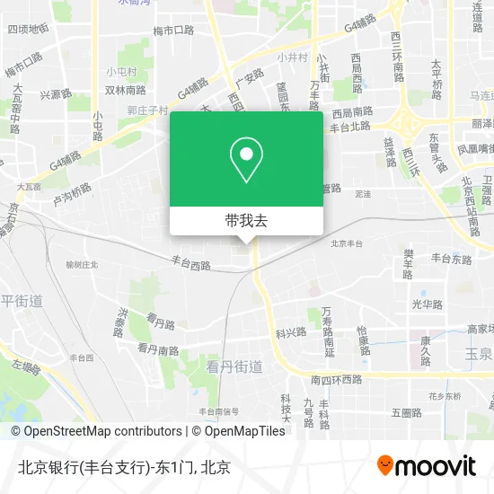 北京银行(丰台支行)-东1门地图