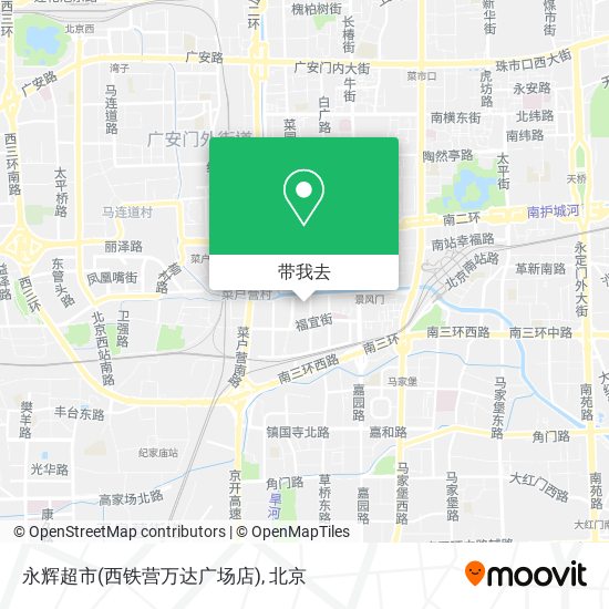 永辉超市(西铁营万达广场店)地图