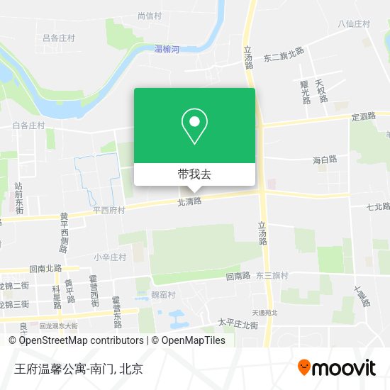 王府温馨公寓-南门地图