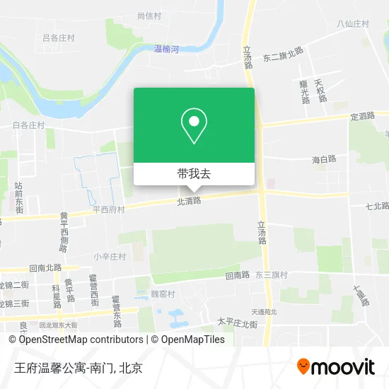 王府温馨公寓-南门地图