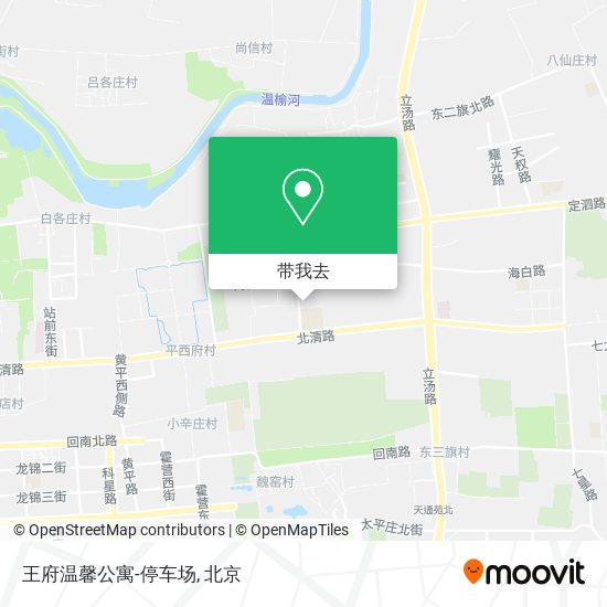 王府温馨公寓-停车场地图