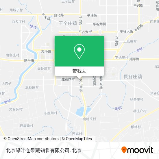 北京绿叶仓果蔬销售有限公司地图