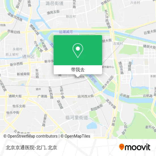 北京京通医院-北门地图