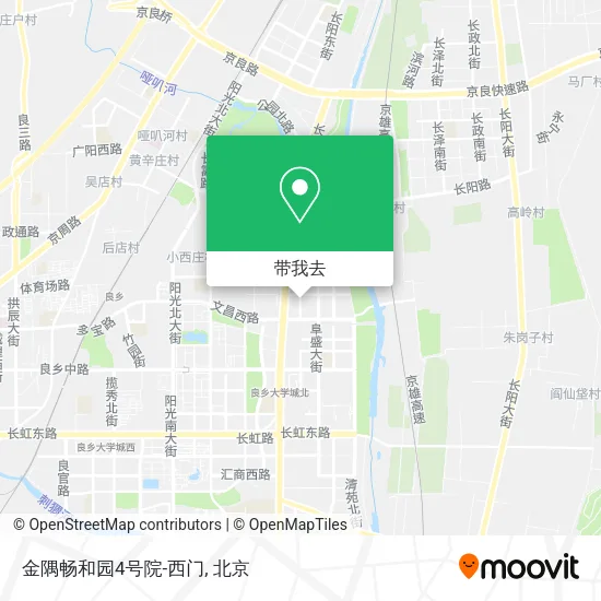 金隅畅和园4号院-西门地图