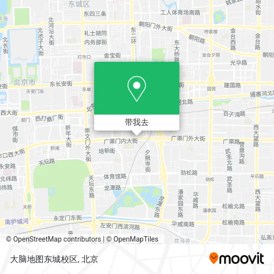 大脑地图东城校区地图