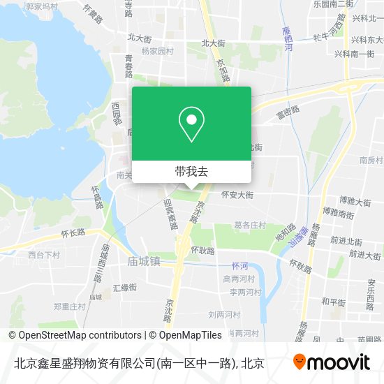 北京鑫星盛翔物资有限公司(南一区中一路)地图