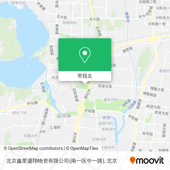 北京鑫星盛翔物资有限公司(南一区中一路)地图