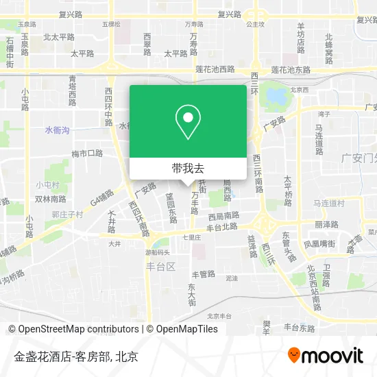 金盏花酒店-客房部地图