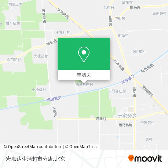 宏顺达生活超市分店地图