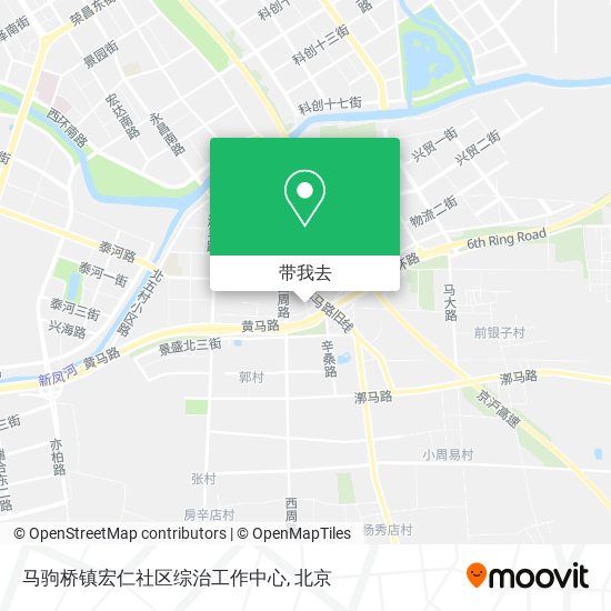 马驹桥镇宏仁社区综治工作中心地图