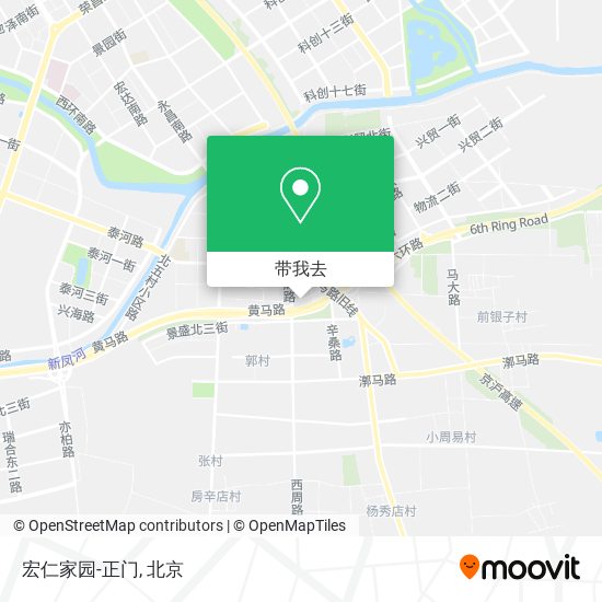 宏仁家园-正门地图