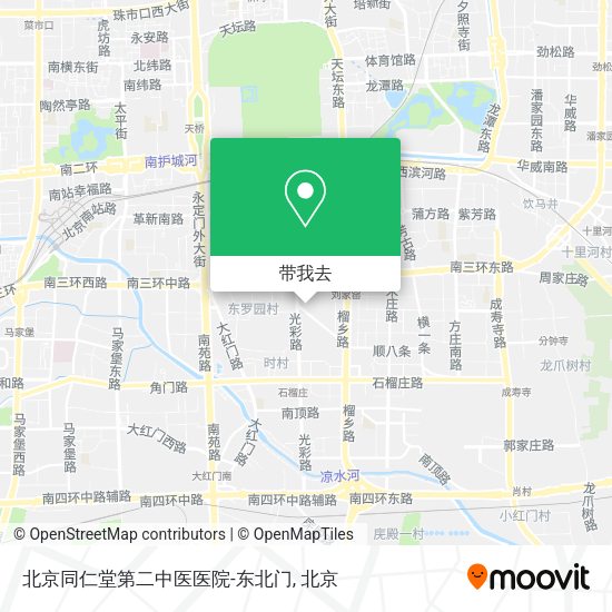 北京同仁堂第二中医医院-东北门地图