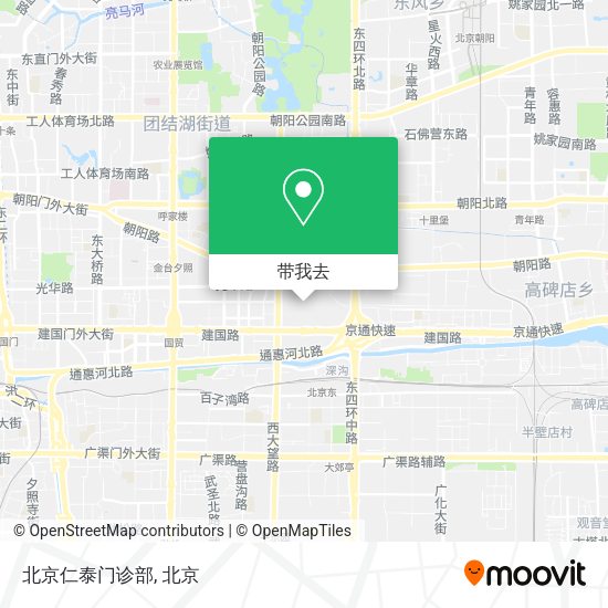 北京仁泰门诊部地图