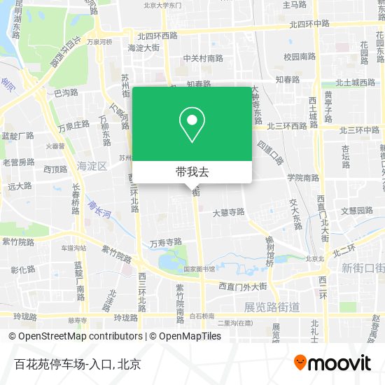百花苑停车场-入口地图