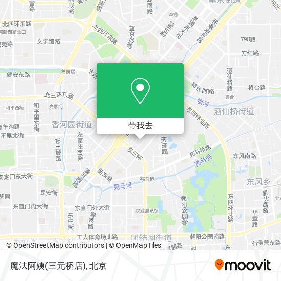 魔法阿姨(三元桥店)地图