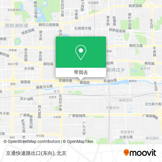 京通快速路出口(东向)地图