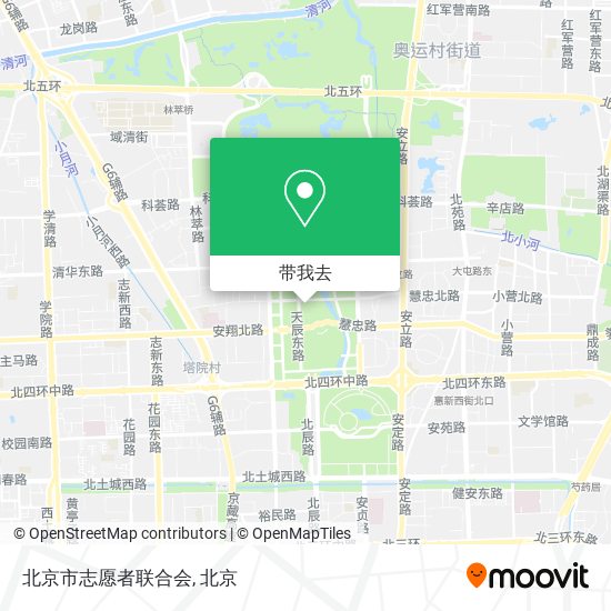 北京市志愿者联合会地图