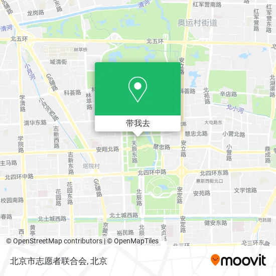 北京市志愿者联合会地图