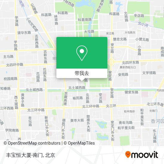 丰宝恒大厦-南门地图