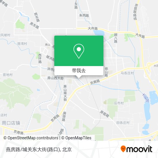 燕房路/城关东大街(路口)地图
