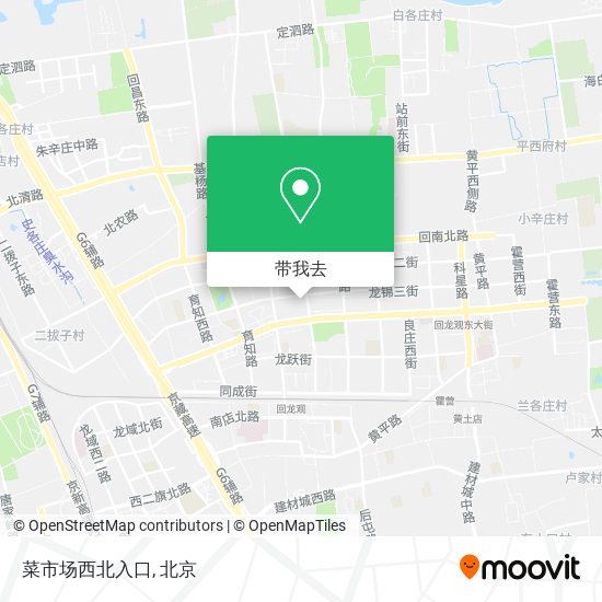 菜市场西北入口地图