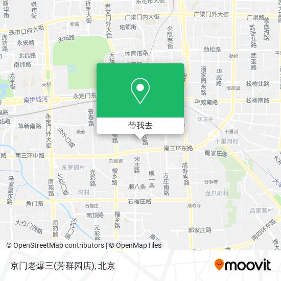 京门老爆三(芳群园店)地图