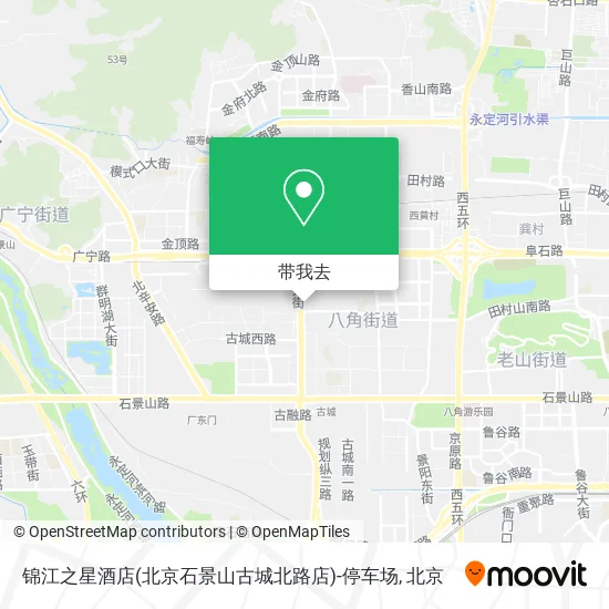 锦江之星酒店(北京石景山古城北路店)-停车场地图