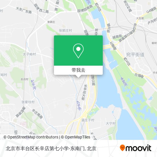 北京市丰台区长辛店第七小学-东南门地图