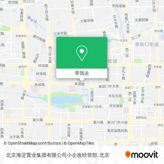 北京海淀置业集团有限公司小企改经营部地图