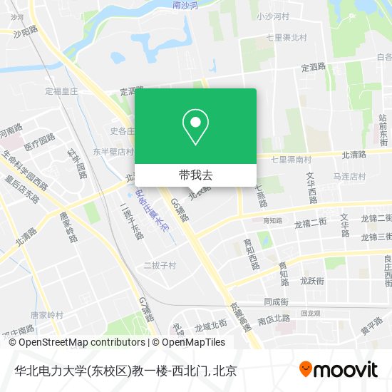 华北电力大学(东校区)教一楼-西北门地图