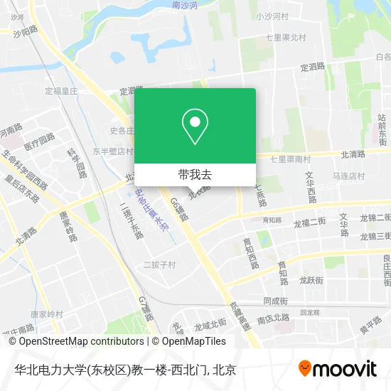华北电力大学(东校区)教一楼-西北门地图
