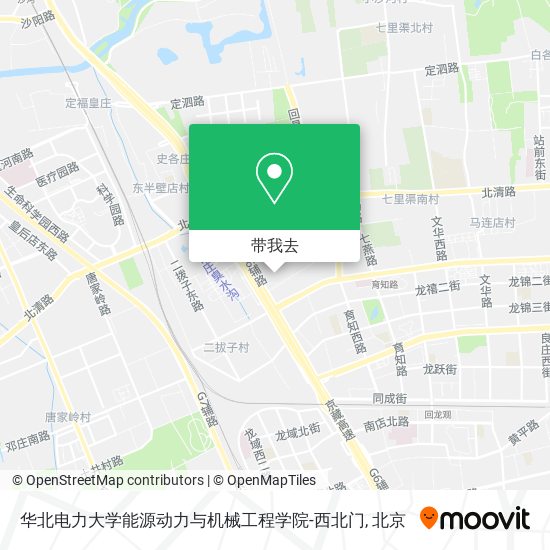 华北电力大学能源动力与机械工程学院-西北门地图