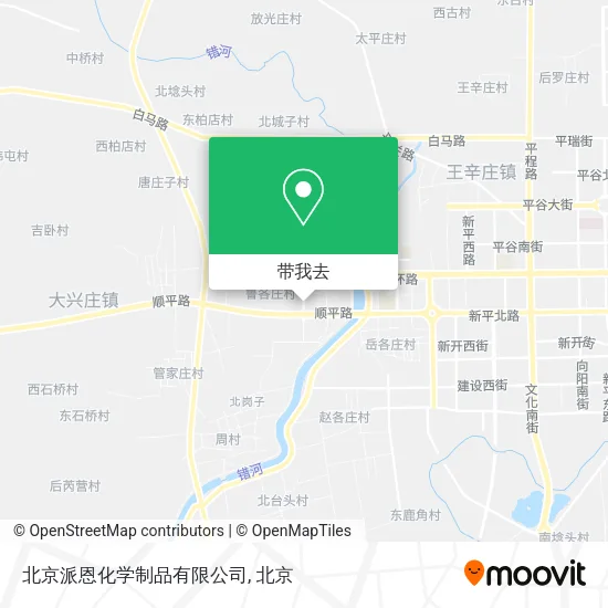 北京派恩化学制品有限公司地图