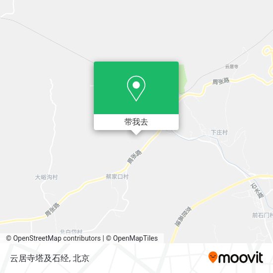 云居寺塔及石经地图