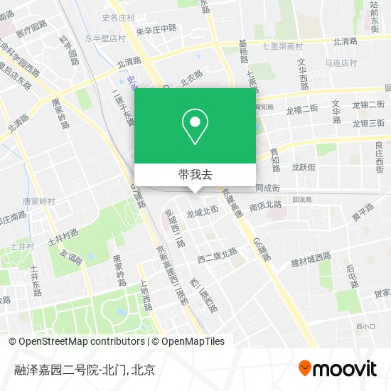 融泽嘉园二号院-北门地图