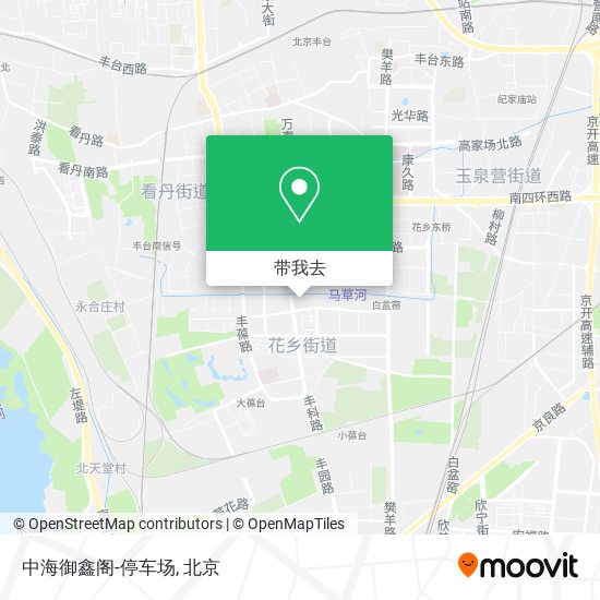中海御鑫阁-停车场地图