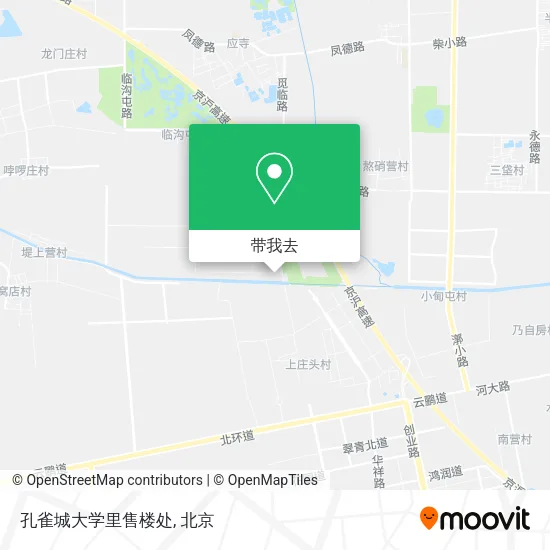 孔雀城大学里售楼处地图