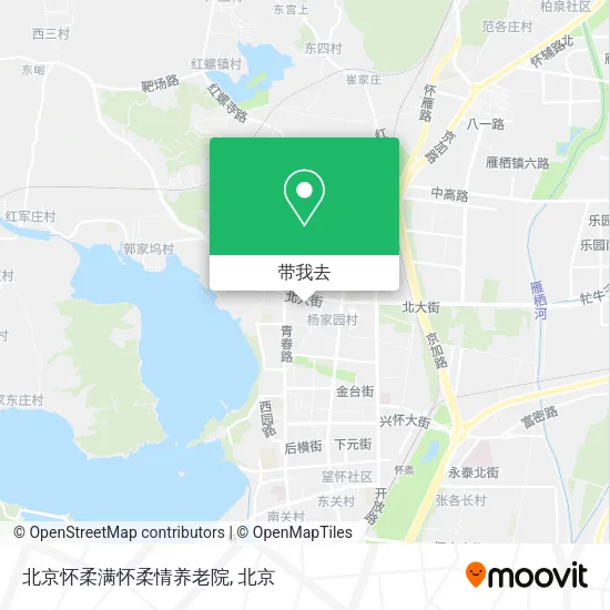 北京怀柔满怀柔情养老院地图